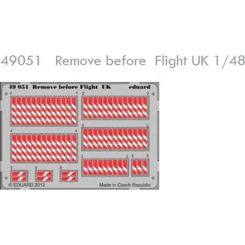Plastikový model SET Remove before flight UK (1/48)