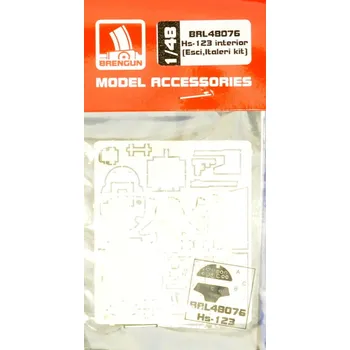 Plastikový model 1/48 Hs-123 interior PE set (ESCI/ITAL)