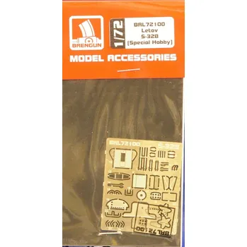 Plastikový model 1/72 Letov Š-328 - detail PE set (SP.HOBBY)