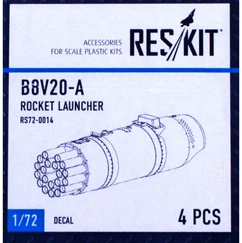 Plastikový model 1/72 B8V20-A Rocket Launcher (4 pcs.)