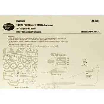 Plastikový model 1/48 Mask MiG-23MLD Flogger-K BASIC (TRUM 02856)