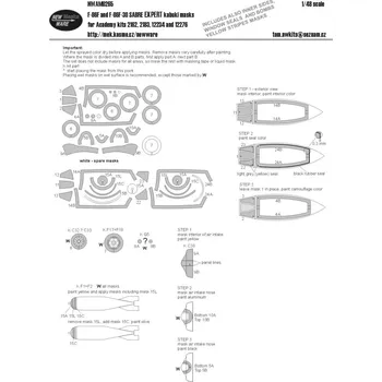 Plastikový model 1/48 Mask F86F and F86F-30 Sabre EXPERT (ACAD)