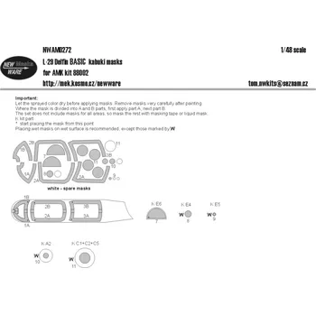 Plastikový model 1/48 Mask L-29 Delfin BASIC (AMK 88002)