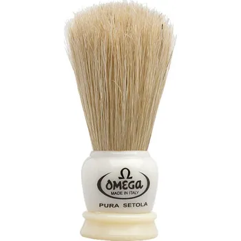 Štětka na holení Omega 50068 imitace slonové kosti