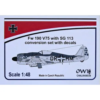 Plastikový model 1/48 Fw 190 V75 with SG 113 conversion set&decal