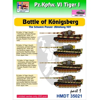 Plastikový model 1/35 Decals Pz.Kpfw.VI Tiger I Battle Königsberg 1