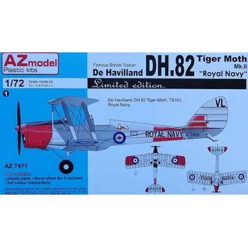 Plastikový model 1/72 DH.82 Tiger Moth Mk.II (Royal Navy)
