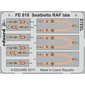 Plastikový model 1/48 Seatbelts RAF late STEEL