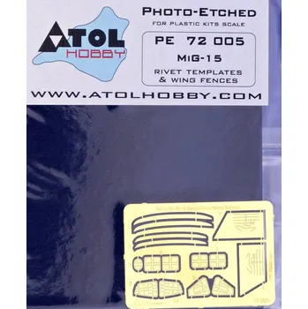 Plastikový model 1/72 MiG-15 rivet templates & wing fences (EDU)