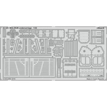 Plastikový model Eduard 1/32 MiG-29UB undercarriage (TRUMPETER)