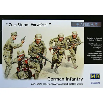 Plastikový model 1/35 German infantry, DAK WWII era (5 fig.)