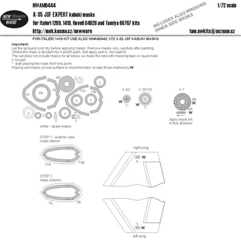 Plastikový model 1/72 Mask X-35 JSF EXPERT (ITAL/REV/TAM)