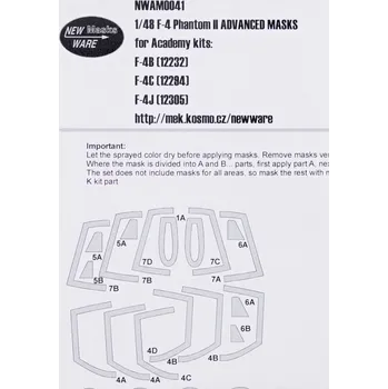 Plastikový model 1/48 Mask F-4 Phatnom II ADVANCED (ACAD)