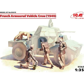Plastikový model 1/35 French Armoured Vehicle Crew 1940 (4 fig.)