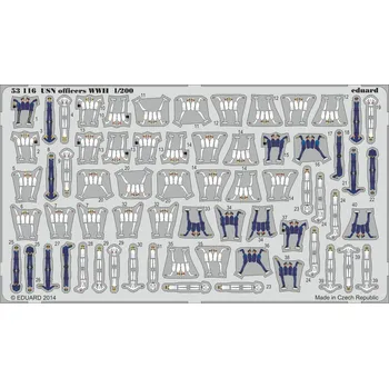 Plastikový model SET 1/200 USN officers WWII S.A.