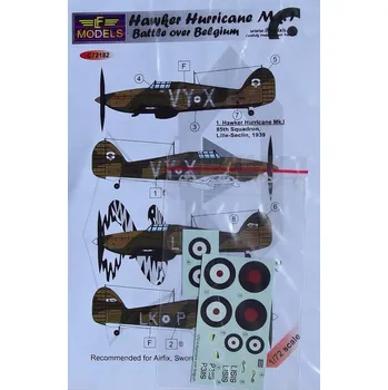 Plastikový model 1/72 Decals Hurricane Mk.I Battle over Belgium