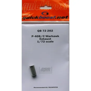 Plastikový model 1/72 P-40B/C Warhawk exhaust (TRUMP)