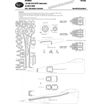 Plastikový model 1/48 Mask MiG-25 RB EXPERT (ICM 48902)