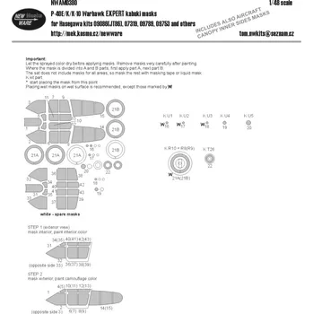 Plastikový model 1/48 Mask P-40E/K/K-10 Warhawk EXPERT (HAS)