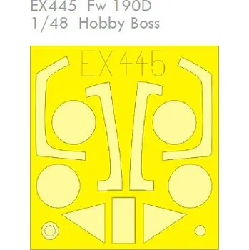 Plastikový model Mask 1/48 Fw 190D (HOBBYB)