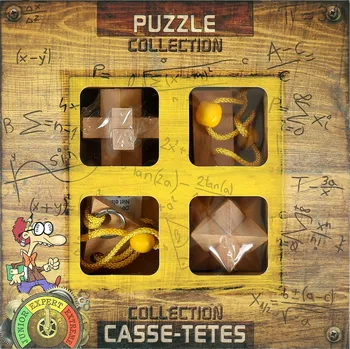 Hlavolam Albi Sada 4 dřevěných hlavolamů expert