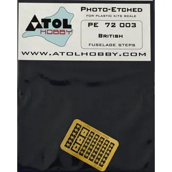 Plastikový model 1/72 British fuselage steps (PE set)