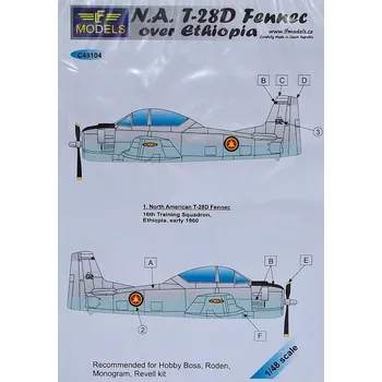 Plastikový model 1/48 Decals N.A. T-28D Fennec over Ethiopia (RDN)
