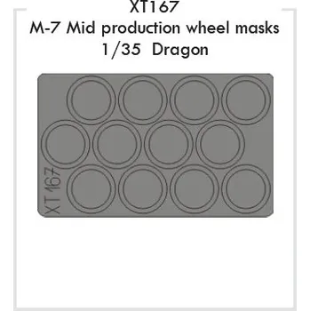 Plastikový model Mask 1/35 M-7 Mid production wheel masks (DRAG)