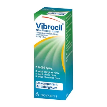 Vibrocil 2,5 mg 15 ml Lék na alergii Vibrocil 2,5 mg 15 ml