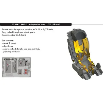 Plastikový model BRASSIN 1/72 MiG-21MF ejection seat (EDU)