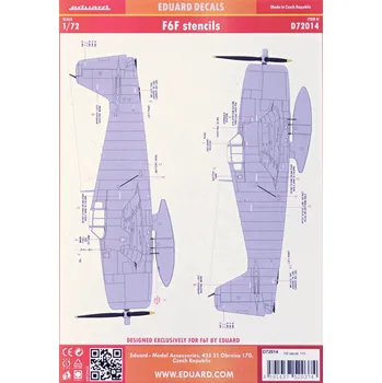 Plastikový model Decals 1/72 F6F (stencils)