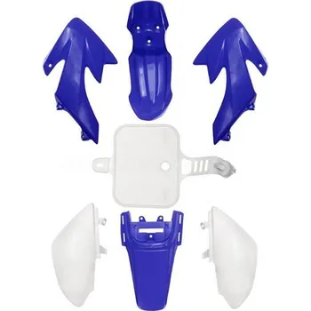 malá motorka Kompletní plasty na pitbike modro bílé kapotáž pitbike komplet