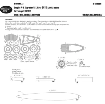 Plastikový model 1/48 Mask Douglas A-1H Skyraider BASIC (TAM)