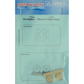 Plastikový model 1/72 Beaufighter wheels & paint masks (AIRFIX)