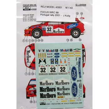 autíčko 1/43 Focus WRC 99 Portugal rally 2001 - J.Kulig