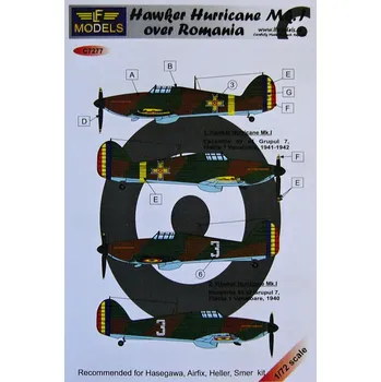 Plastikový model 1/72 Hawker Hurricane over Romania (HAS/AIRF/HELL)