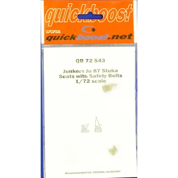 Plastikový model 1/72 Ju 87 Stuka seats with safety belts (ZVE/ACA)