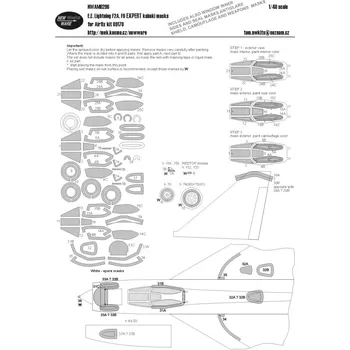 Plastikový model 1/48 Mask E.E. Lightning F2A,F6 EXPERT (AIRFIX)