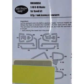 Plastikový model 1/48 Masks for B-1B (REV)