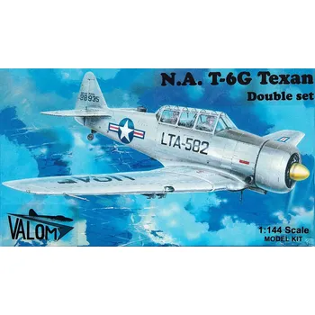 Plastikový model 1/144 N.A. T-6G Texan (Double set) silver series