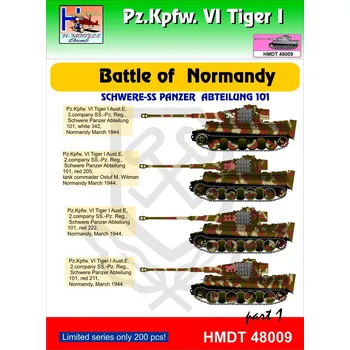 Plastikový model 1/48 Decals Pz.Kpfw.VI Tiger I Battle Normandy 1