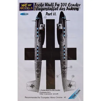 Plastikový model 1/48 Decals Focke Wulf Fw 200 Condor (TRUMP) II.