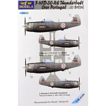 Plastikový model 1/48 Decals F-47D-30-RE Thunderbolt over Portugal