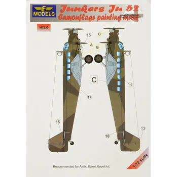 Plastikový model 1/72 Mask Junkers Ju 52 (AIRF/ITA/REV)