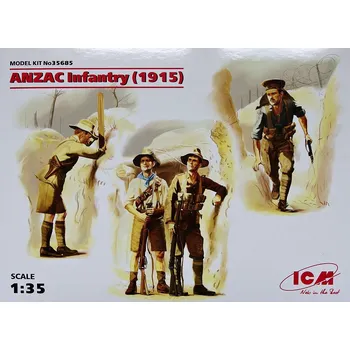 Plastikový model 1/35 ANZAC Infantry 1915 (4 fig.)