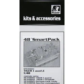 Plastikový model 1/48 TIGER I Ausf.E SMARTPACK (07,12,23,56)