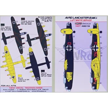 Plastikový model 1/48 Decals Avro Lancaster B.Mk.I Luftwaffe