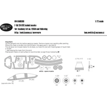 Plastikový model 1/72 Mask F-15E BASIC (ACAD 12550)