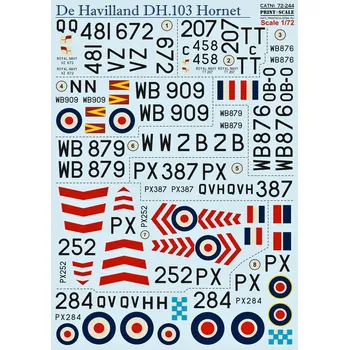 Plastikový model 1/72 De Havilland DH.103 Hornet (wet decals)