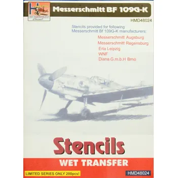 Plastikový model 1/48 Stencils Messerschmitt Bf 109G-K